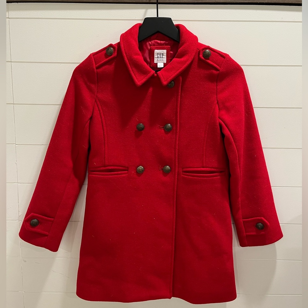 GAP girls red trench coat